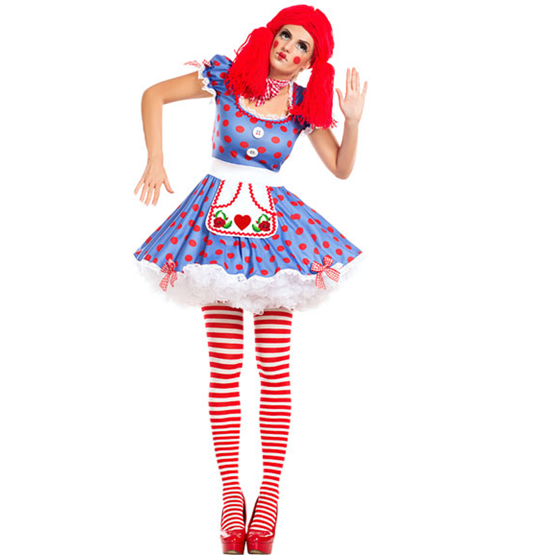 F1799  Harlequin Circus Mime Cirque Clown Jester Fancy Dress Halloween Costume